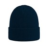 Czapka zimowa z wełny merino - mod. 6060:Granatowy, Wełna merino